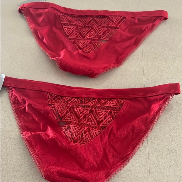 Red Women's Intimate Briefs - Picture 2 of 5